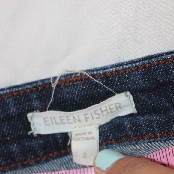 Eileen Fisher Straight Jeans Women Size 2 - Picture 8 of 12